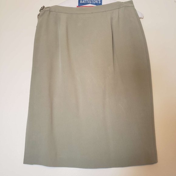 Vintage Rena Rowan Sage Suit Jacket and Skirt - Picture 6 of 7